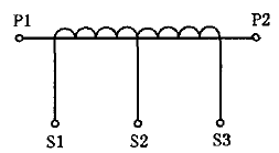 二次繞組有中間抽頭的電流互感器