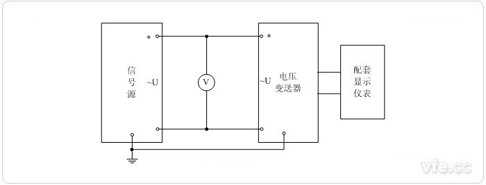 數(shù)字輸出電壓變送器電壓校準接線圖