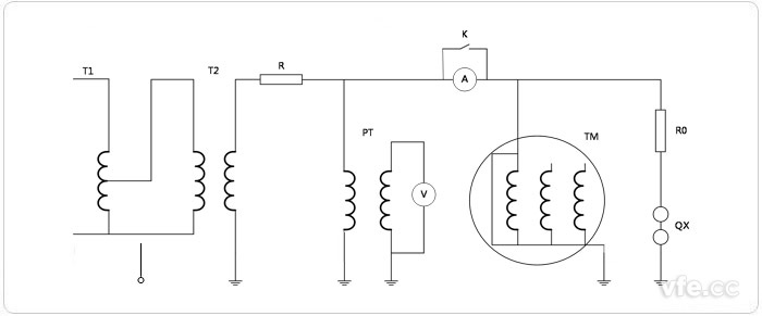 工頻耐電壓試驗(yàn)原理圖