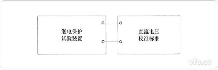 直流電壓校準(zhǔn)接線示意圖